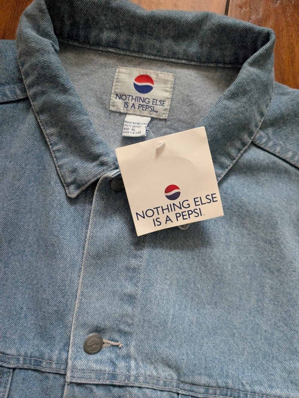 Pepsi Vintage Denim Jacket (XL) - Picture 4 of 7